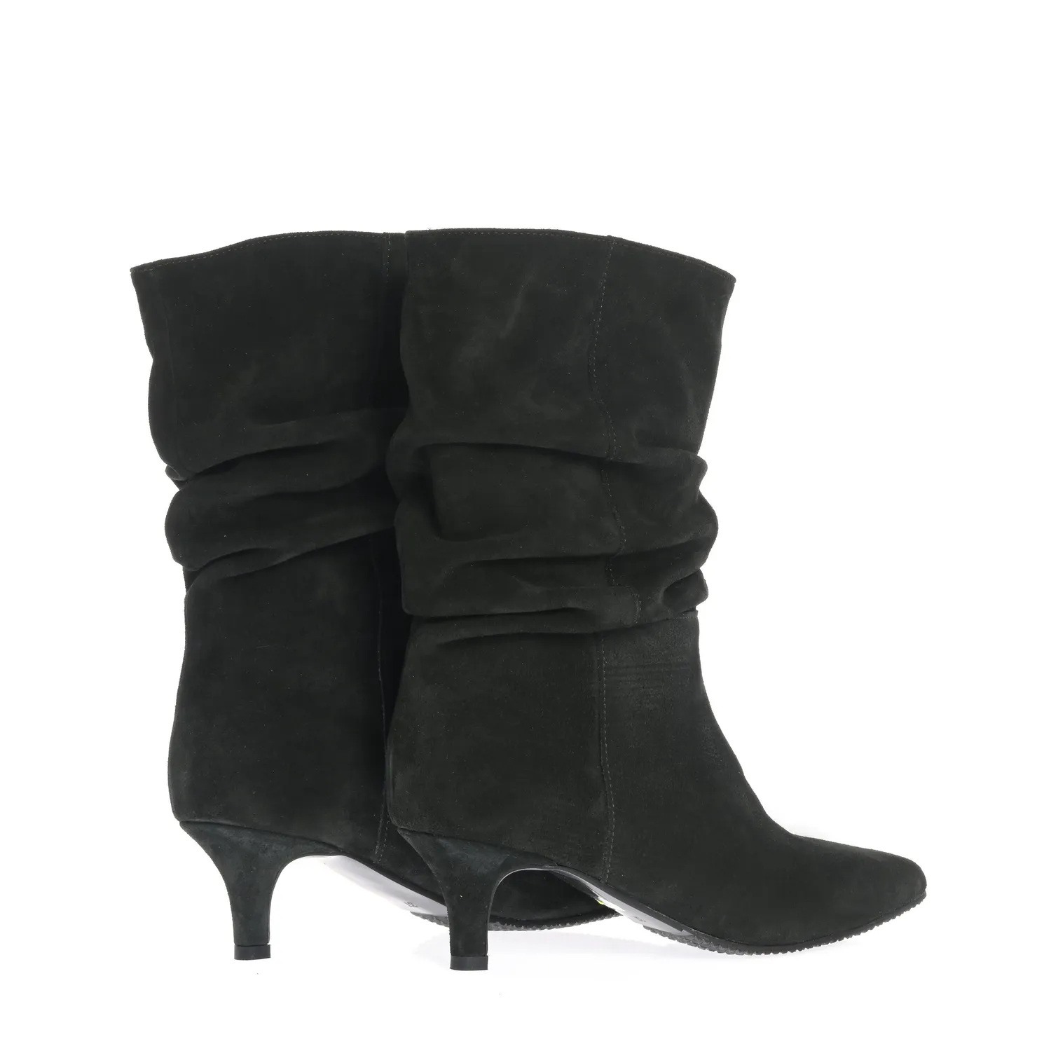 Ana Urbana Shoes Amelia cizme verde închis piele