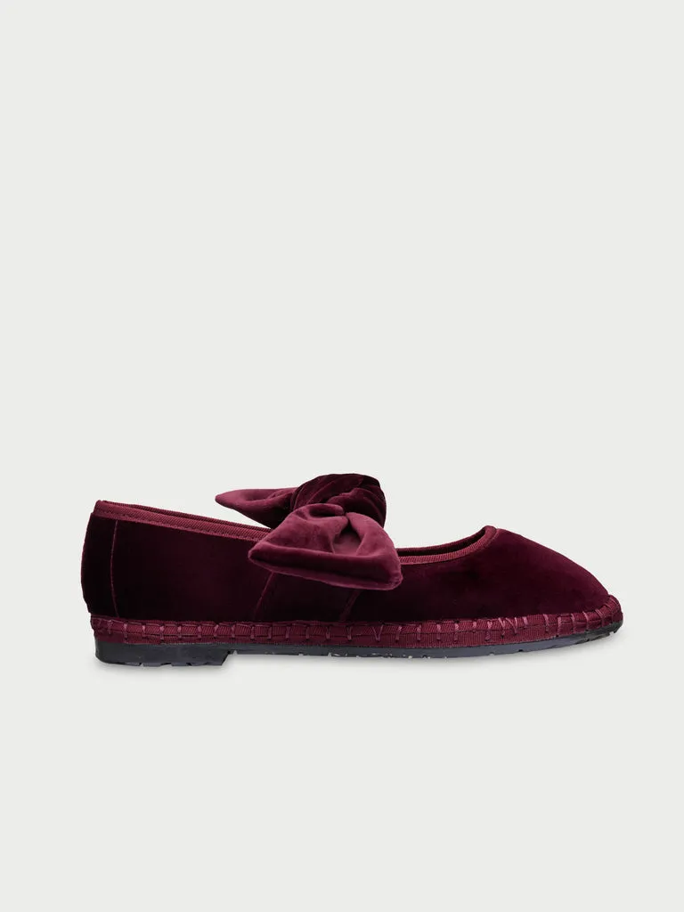 Flagelus Lyra Wine papuci slipper bordo catifea