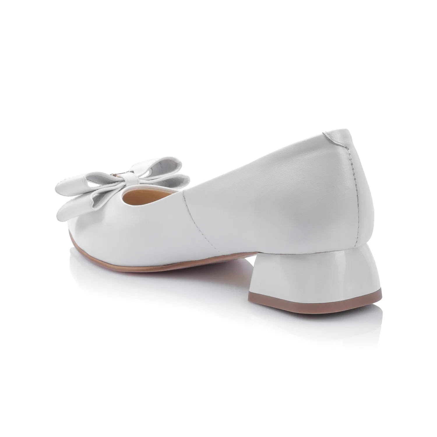 Catinca Shoes BL6 ALB balerini dama piele alb box