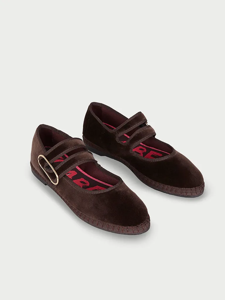 Flagelus Matilda papuci truffle maro