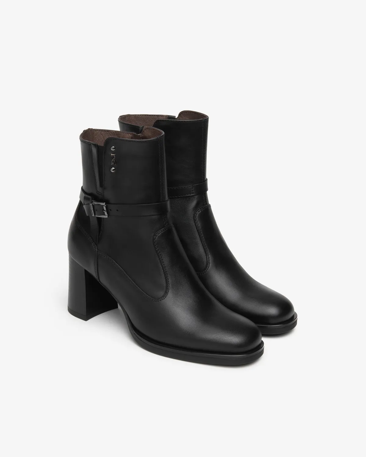 NeroGiardini botine dama piele intoarsa toc 75mm