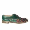 Catinca Shoes G10 VM pantofi dama piele verde multicolor