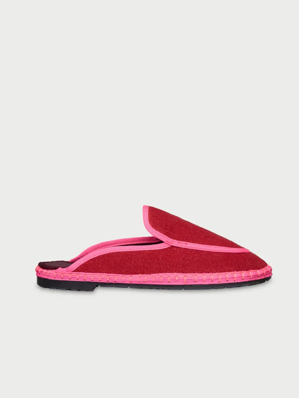 Flagelus Bruna Deep Red pantofi catifea rosie