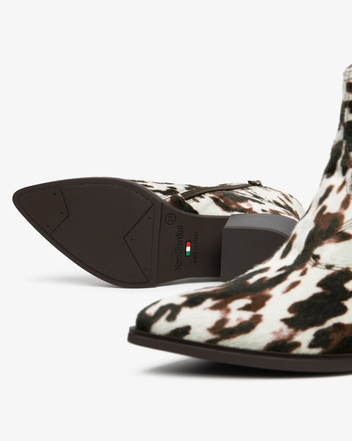 NeroGiardini botine dama western animal print