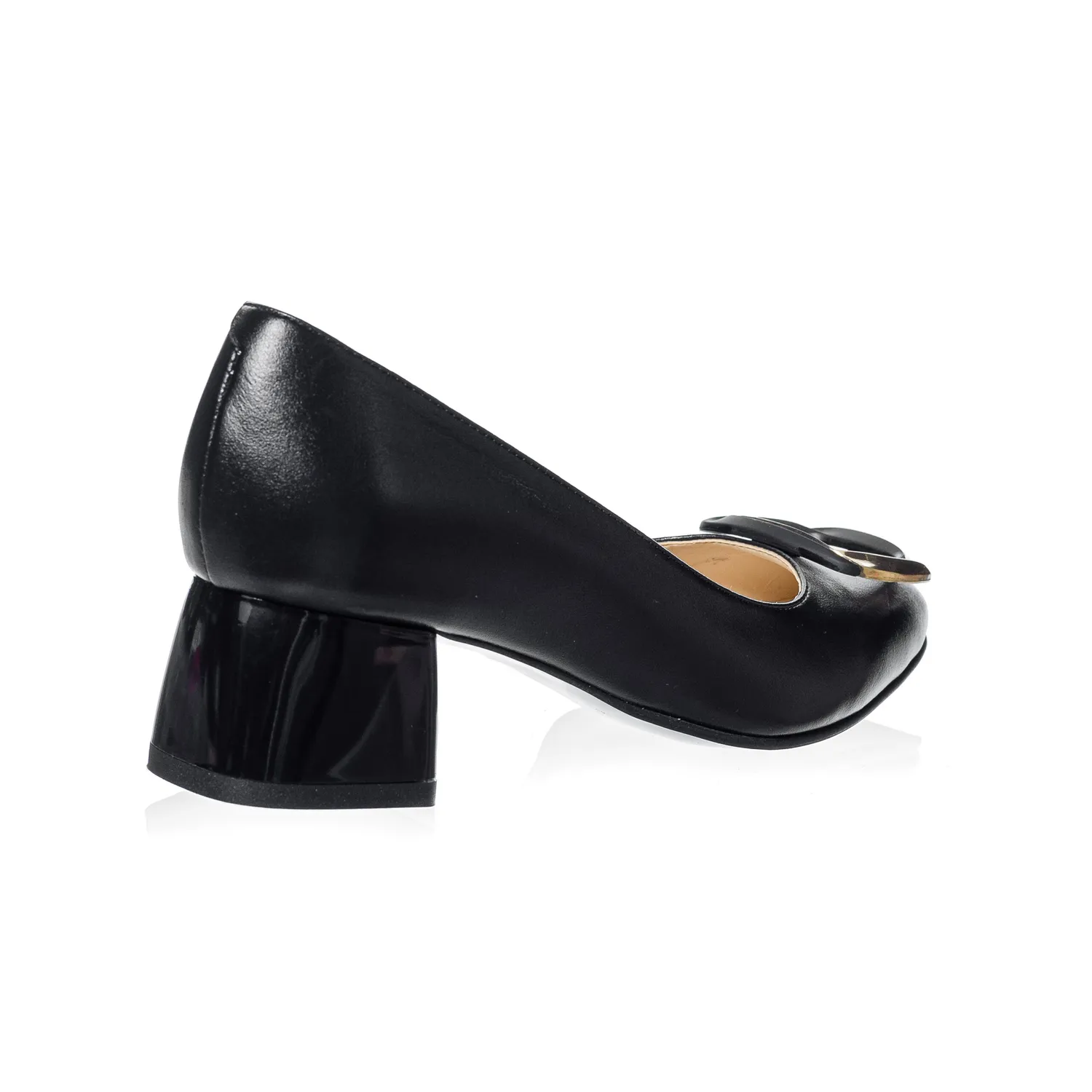 Catinca Shoes A40 NB pantofi dama negru box piele