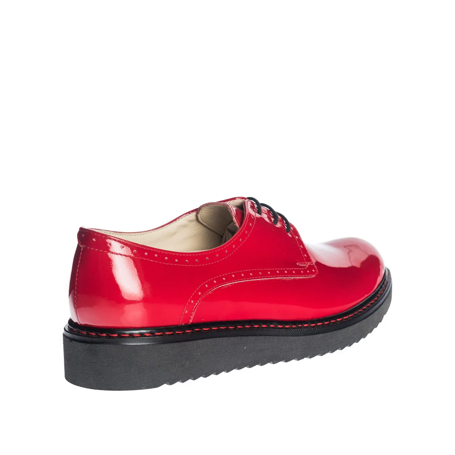 Catinca Shoes G33 RL pantofi dama piele rosie lac