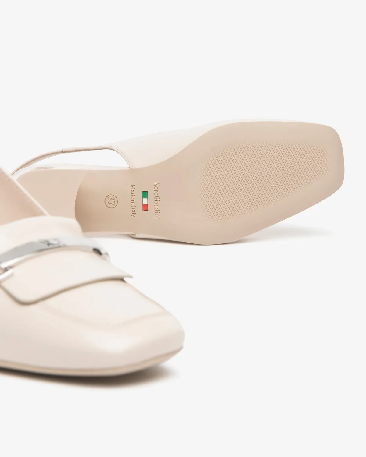 NeroGiardini pantofi slingback piele dama cu bareta
