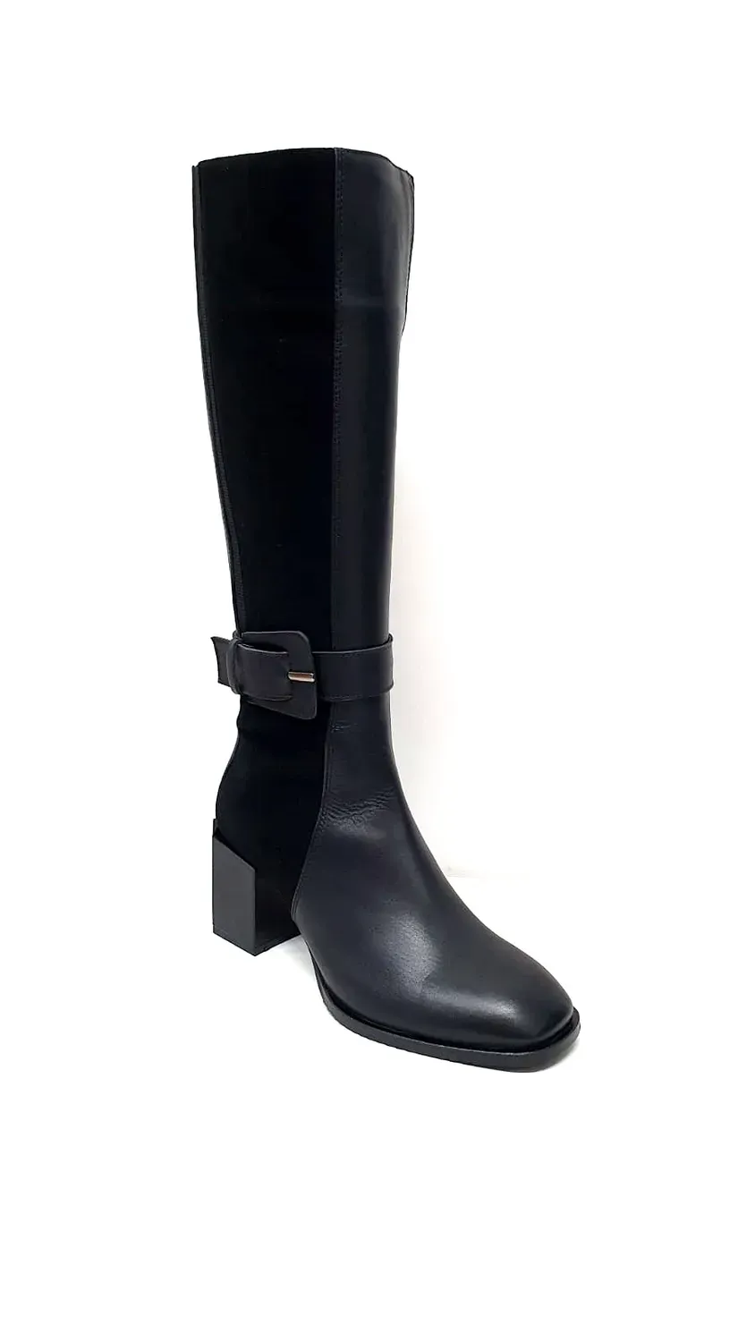 Catinca Shoes 1681 NBA cizme dama piele negru box antilopa