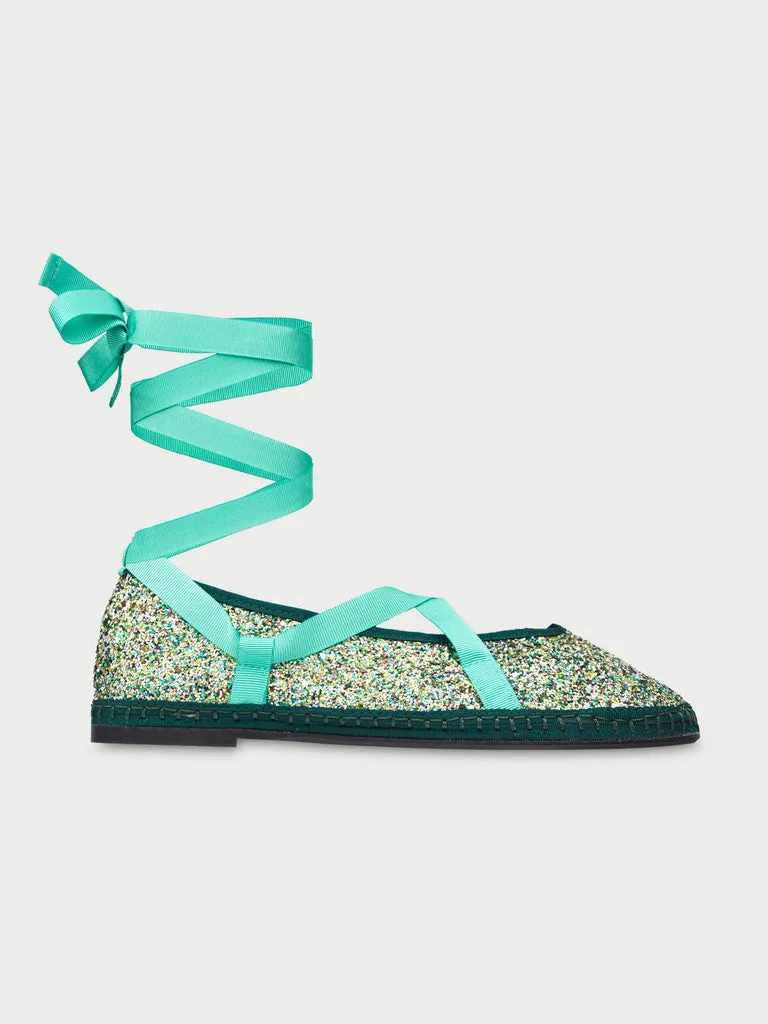 Flagelus Twenties Ballerina Green balerini glitter
