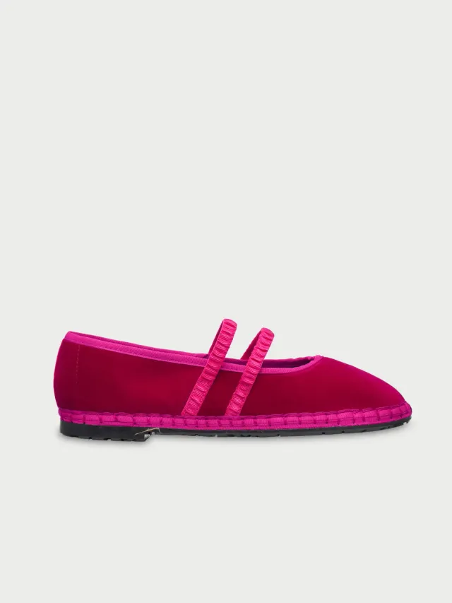 Flagelus Laurance Fuchsia balerini fucsia velur
