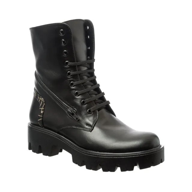 Catinca Shoes BC29 NBFA bocanci dama piele naturala negru auriu