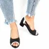 Catinca Shoes T1 NA sandale dama negru alb piele
