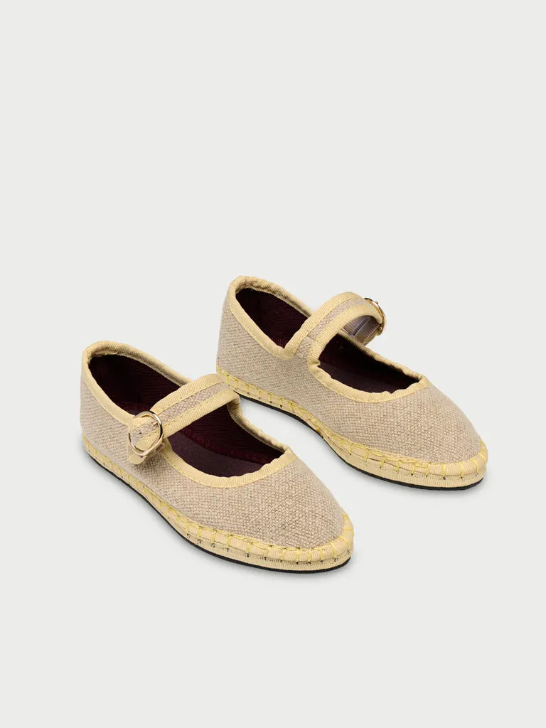 Flagelus Imelda Kids pantofi Mary Jane bej