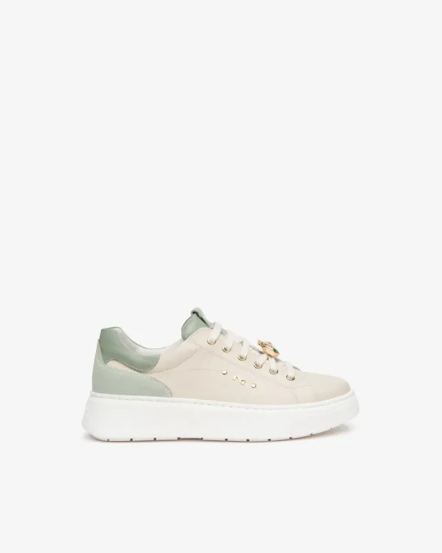 NeroGiardini sneakers dama piele camosc branț memory