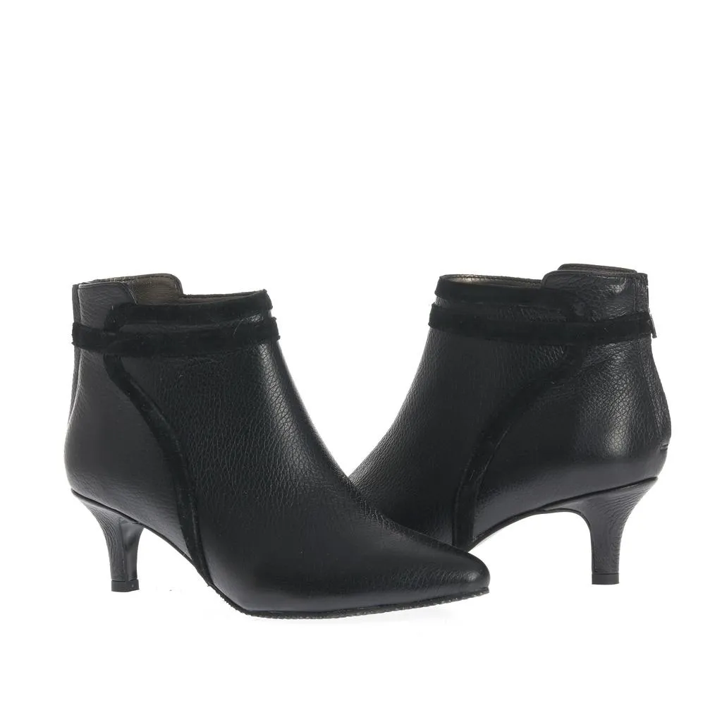Ana Urbana Shoes Phoenix botine piele negre toc mic