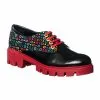 Catinca Shoes X5 NBPC pantofi damă piele negru pătrățele
