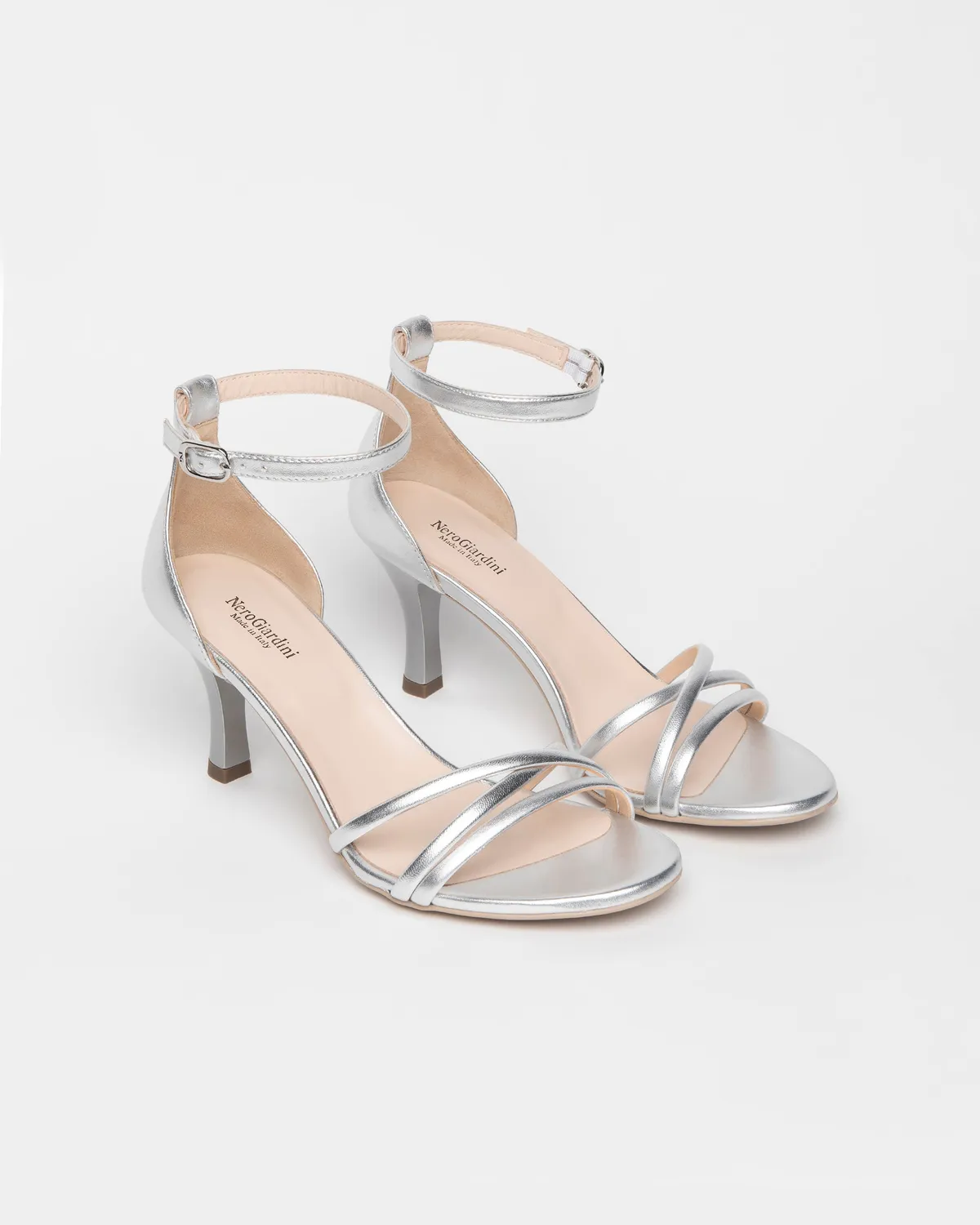 NeroGiardini sandale piele dama cu toc 7,5 cm