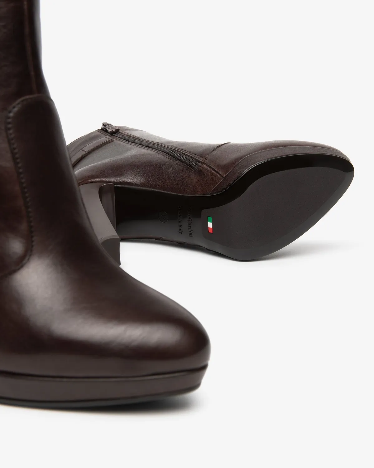 NeroGiardini botine dama piele naturala toc 100