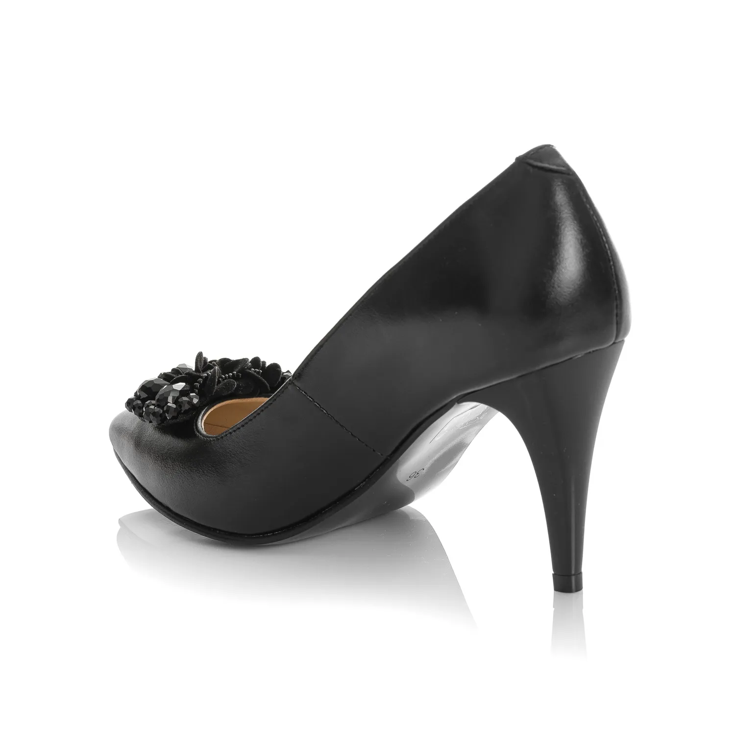 Catinca Shoes A58 N pantofi dama piele negru box