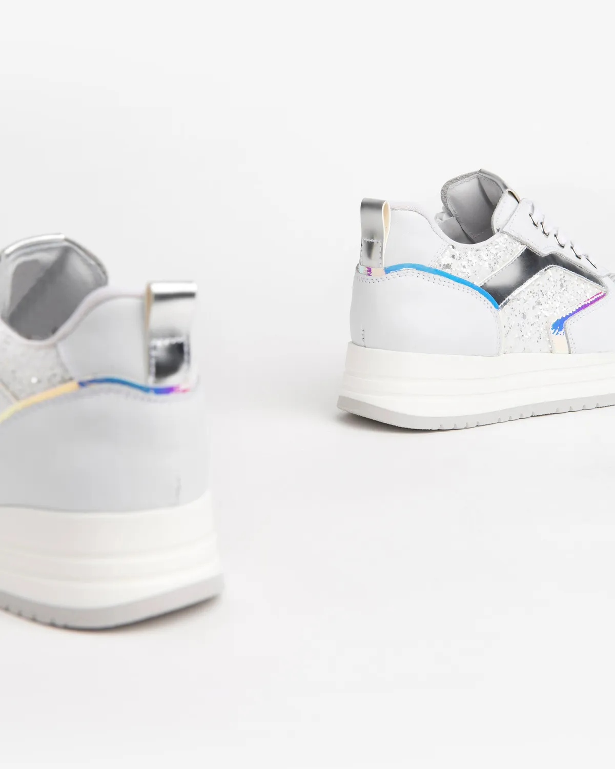 Sneakers NeroGiardini fete piele intoarsa cu fermoar