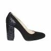 Catinca Shoes 112 NAI pantofi dama piele negru imprimeu