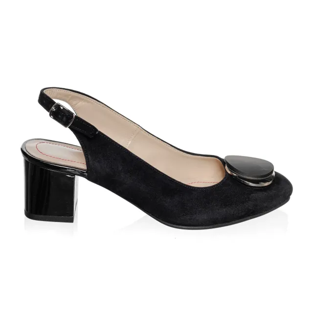 Catinca Shoes D34 NA sandale dama piele negru antilopa