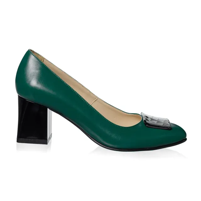 Catinca Shoes Verde Box A38 VB pantofi dama verzi piele