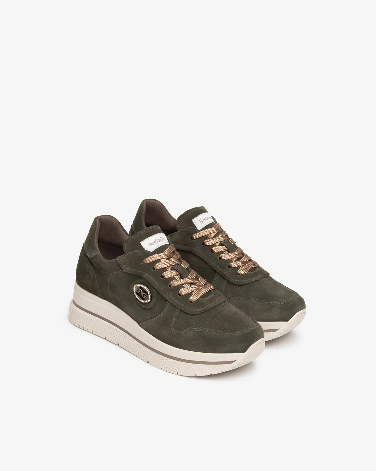 NeroGiardini sneakers piele intoarsa platforma 45 mm dama