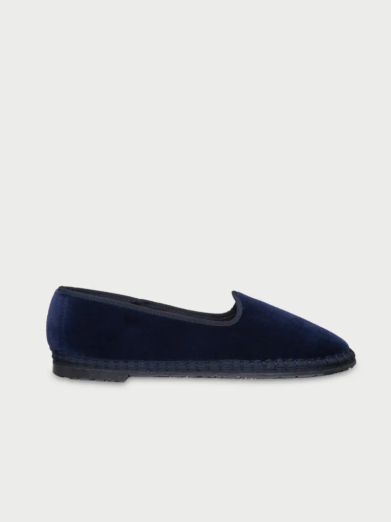Flagelus Tilney slippers bleumarin catifea