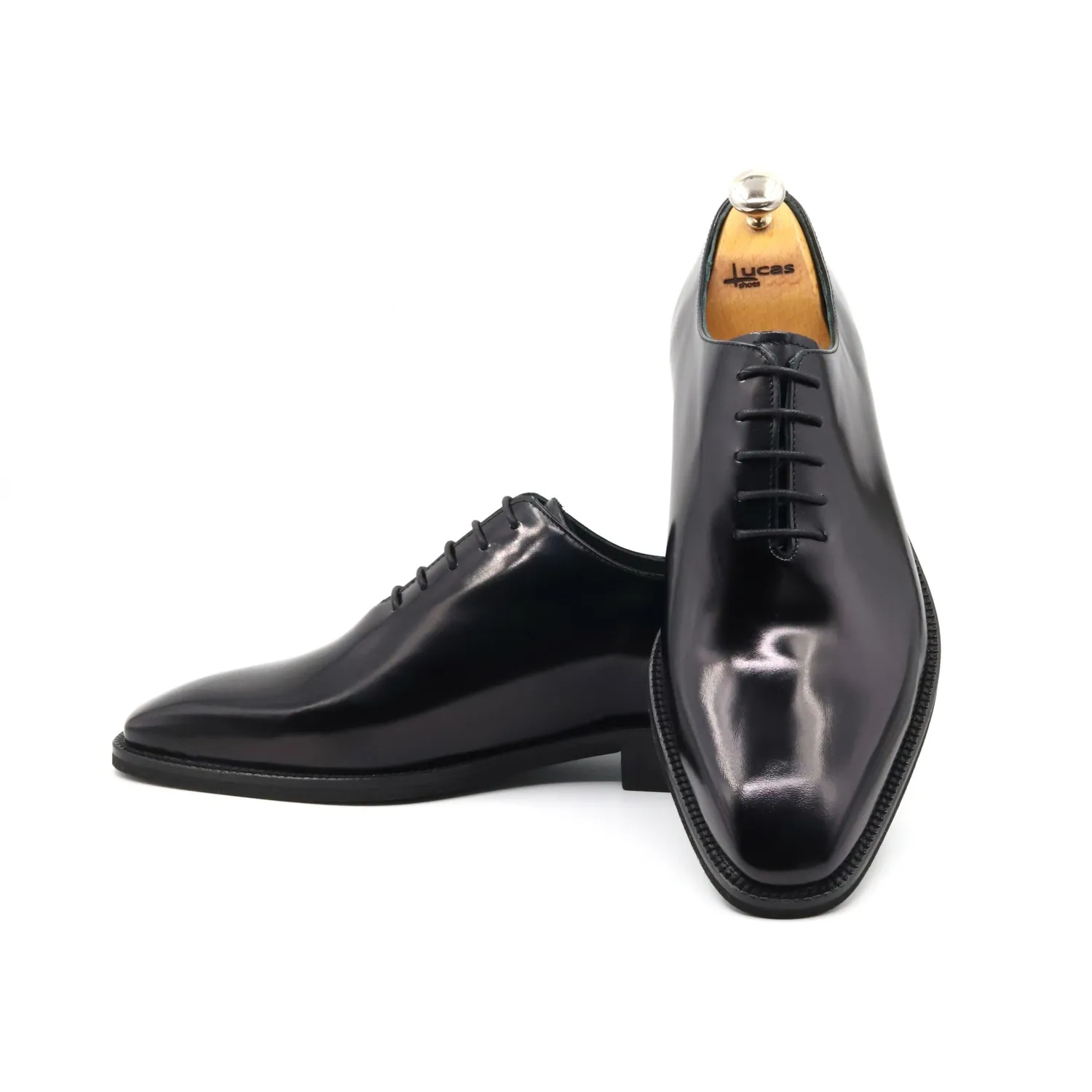 Lucas Shoes Elegant 903 pantofi barbati semi-lac negri