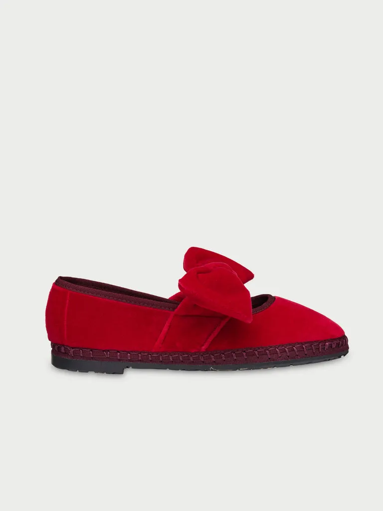 Pantofi Slipper Flagelus Lyra Claret visinii catifea