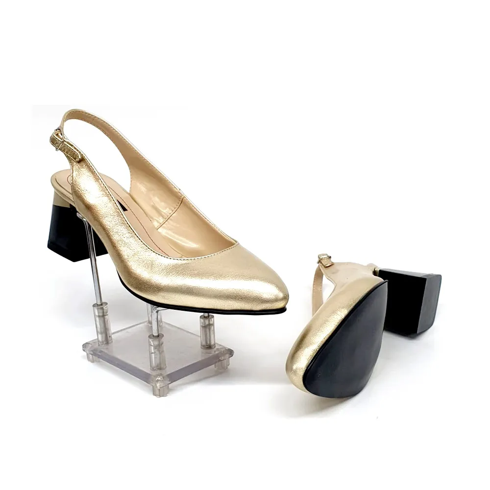 Catinca Shoes D20 AU sandale dama auriu piele naturala