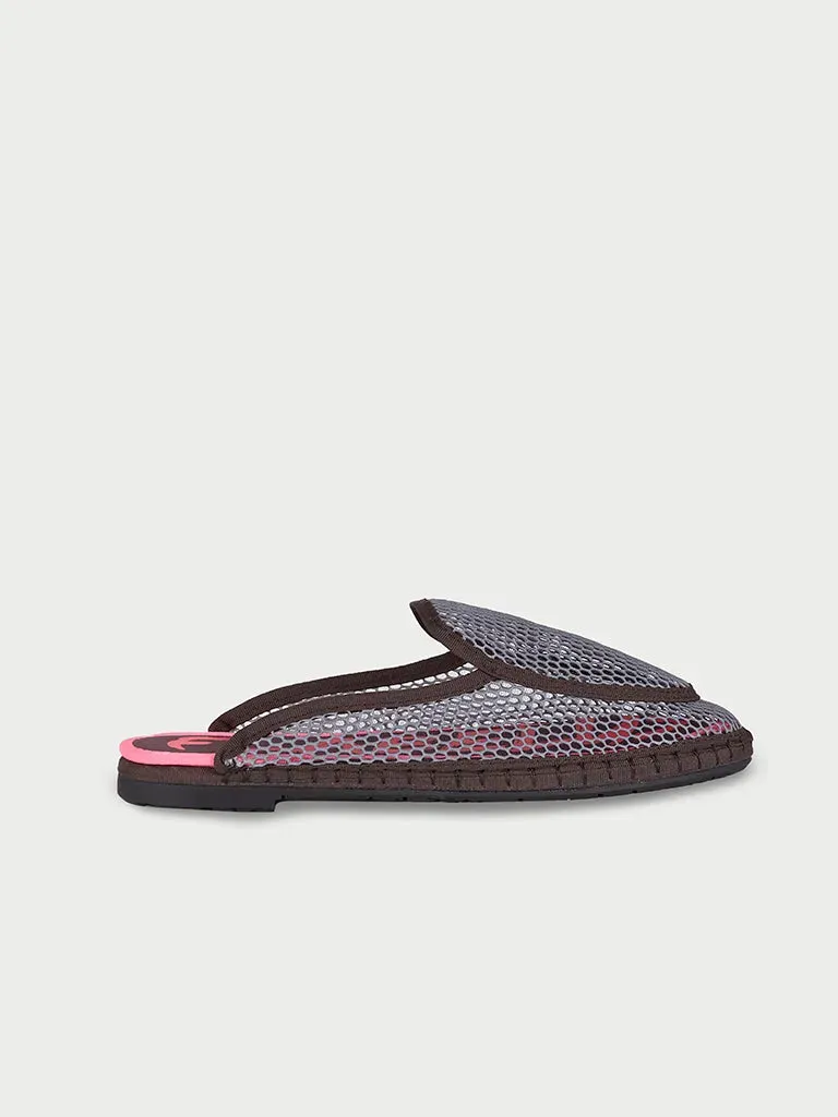 Flagelus Bruna Mesh Grey pantofi plasa gri