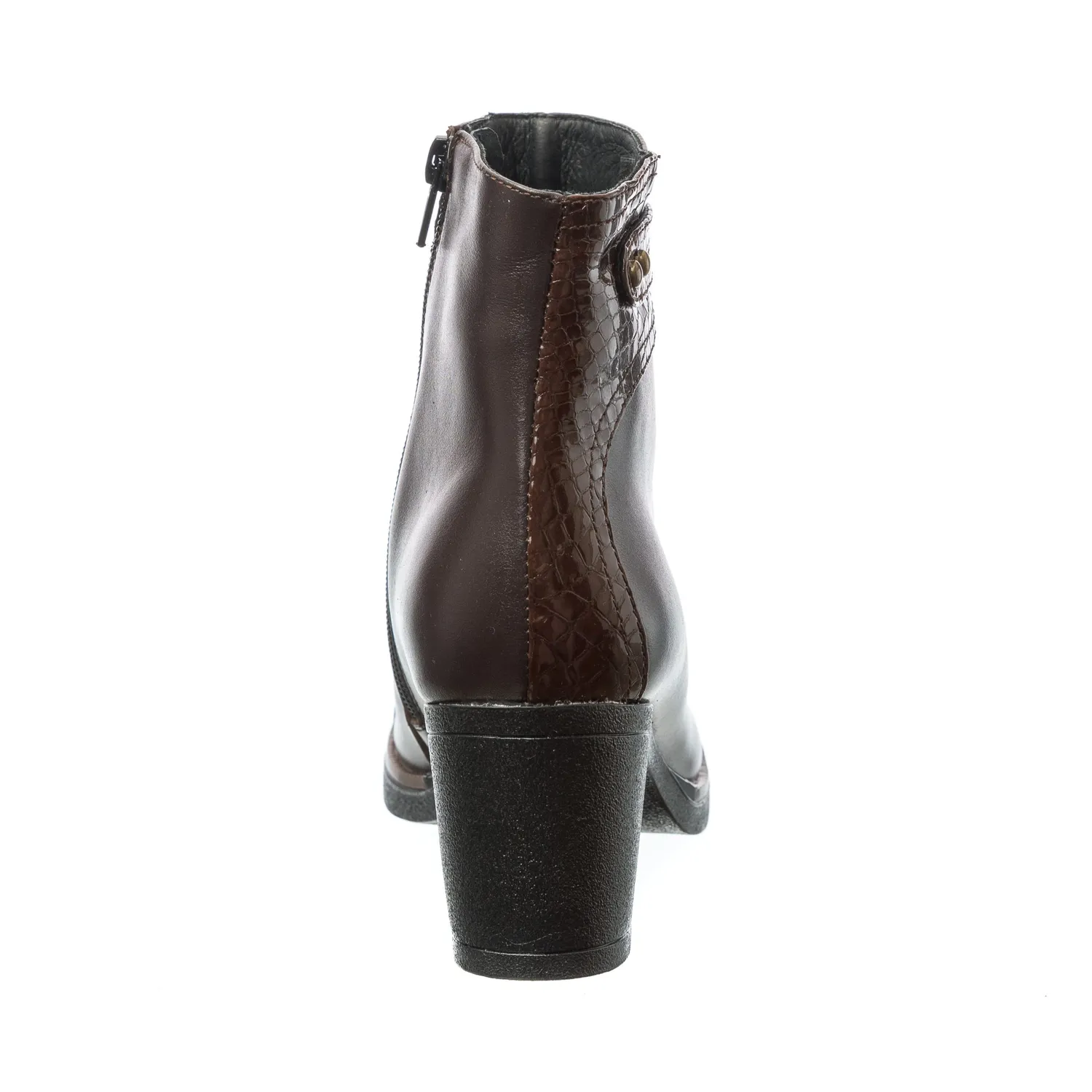Catinca Shoes 80 MBC ghete damă maro box-croco piele naturală