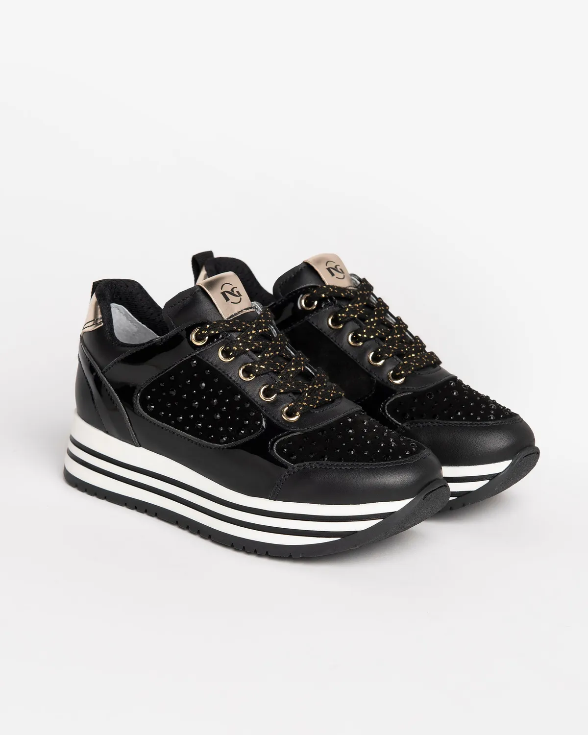 NeroGiardini Sneakers Adolescente Fete Piele Talpa Usoara