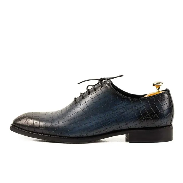 Lucas Shoes Elegant 712 pantofi albastru pictati