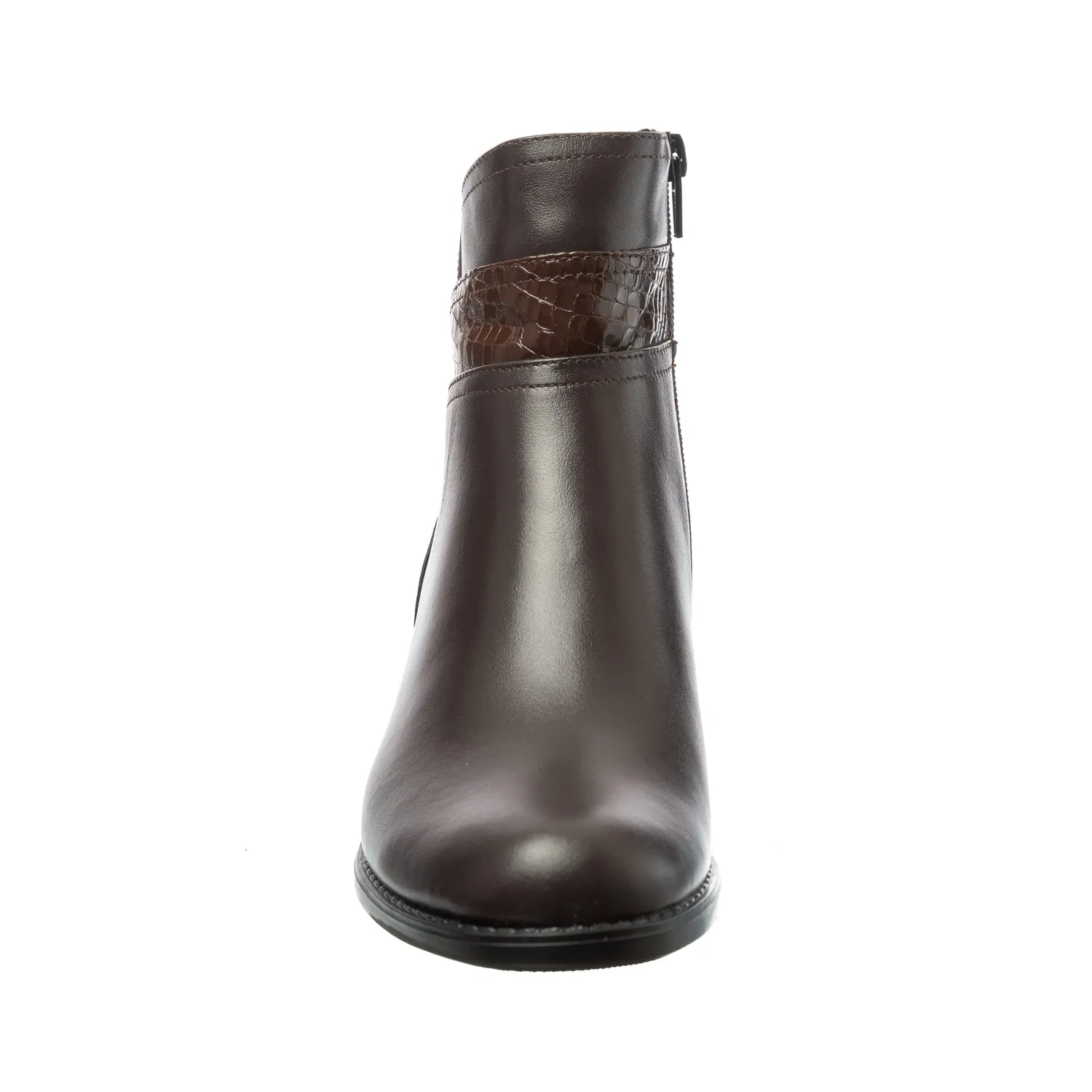 Catinca Shoes GX42 MBS ghete dama piele maro box solzi