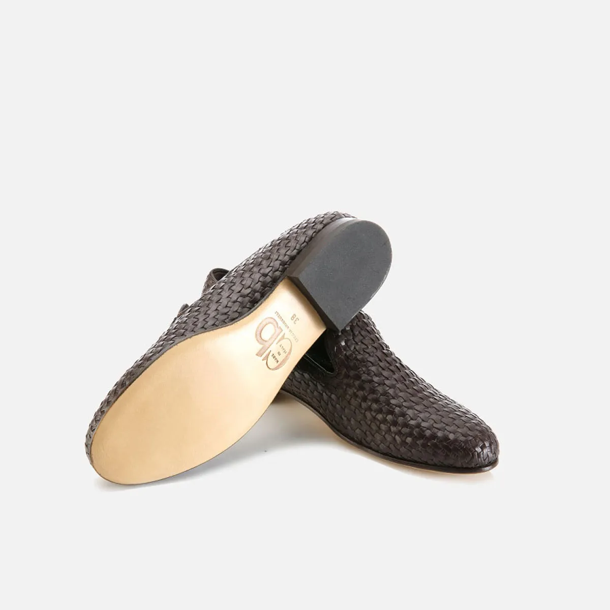 Cecilia Bringheli Positano pantofi eco piele impletita