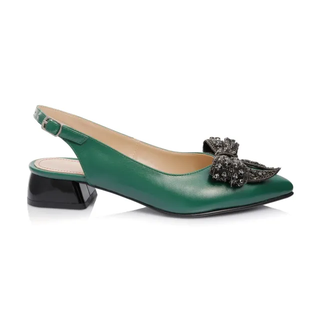 Catinca Shoes BLD10 VB sandale piele naturala verde