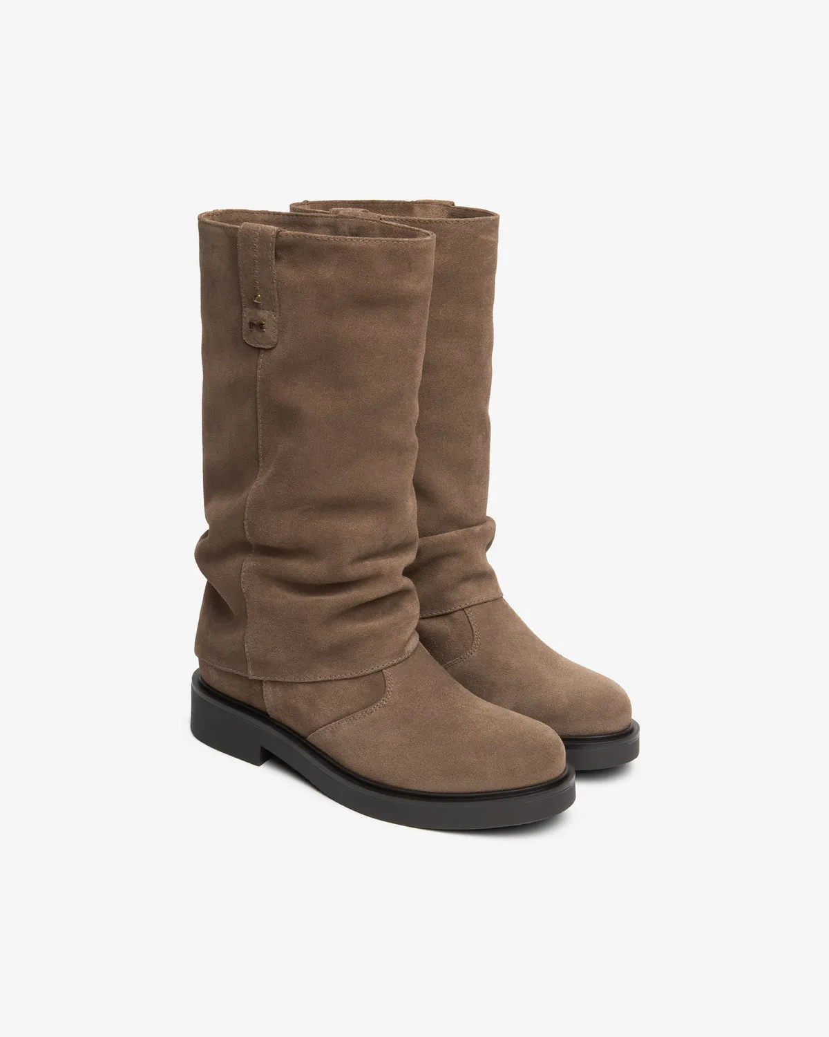 NeroGiardini cizme dama piele intoarsa biker