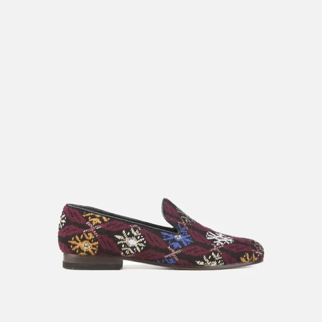 Cecilia Bringheli Positano pantofi slip-on textil ikat