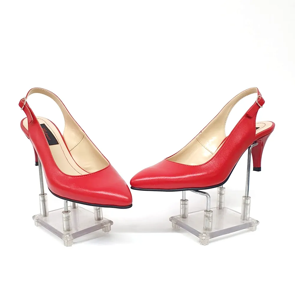 Catinca Shoes D24 RB sandale damă piele roșie box