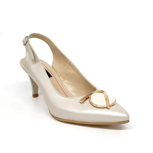 Catinca Shoes D23 BS sandale dama piele bej sidef