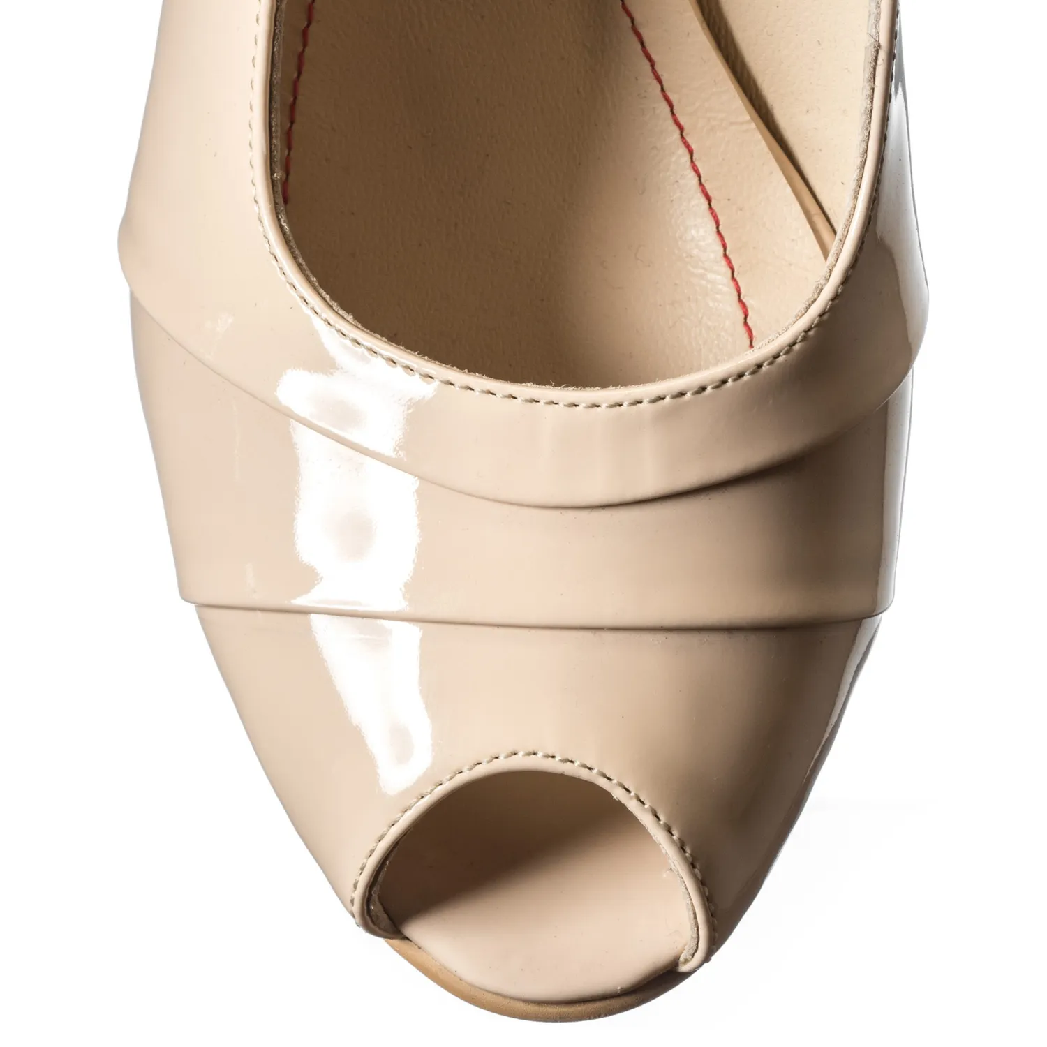 Catinca Shoes R9 LN sandale damă nude lac piele naturală