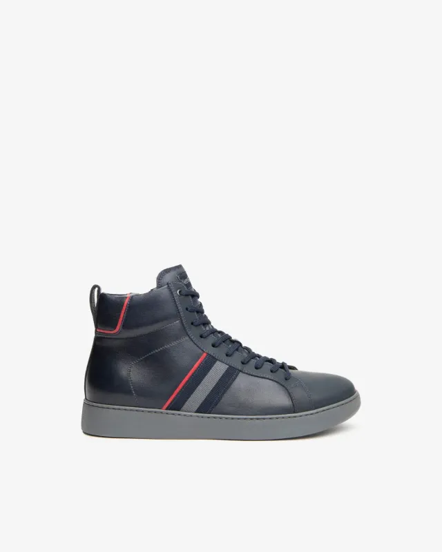 NeroGiardini sneakers barbati piele high-top iarna