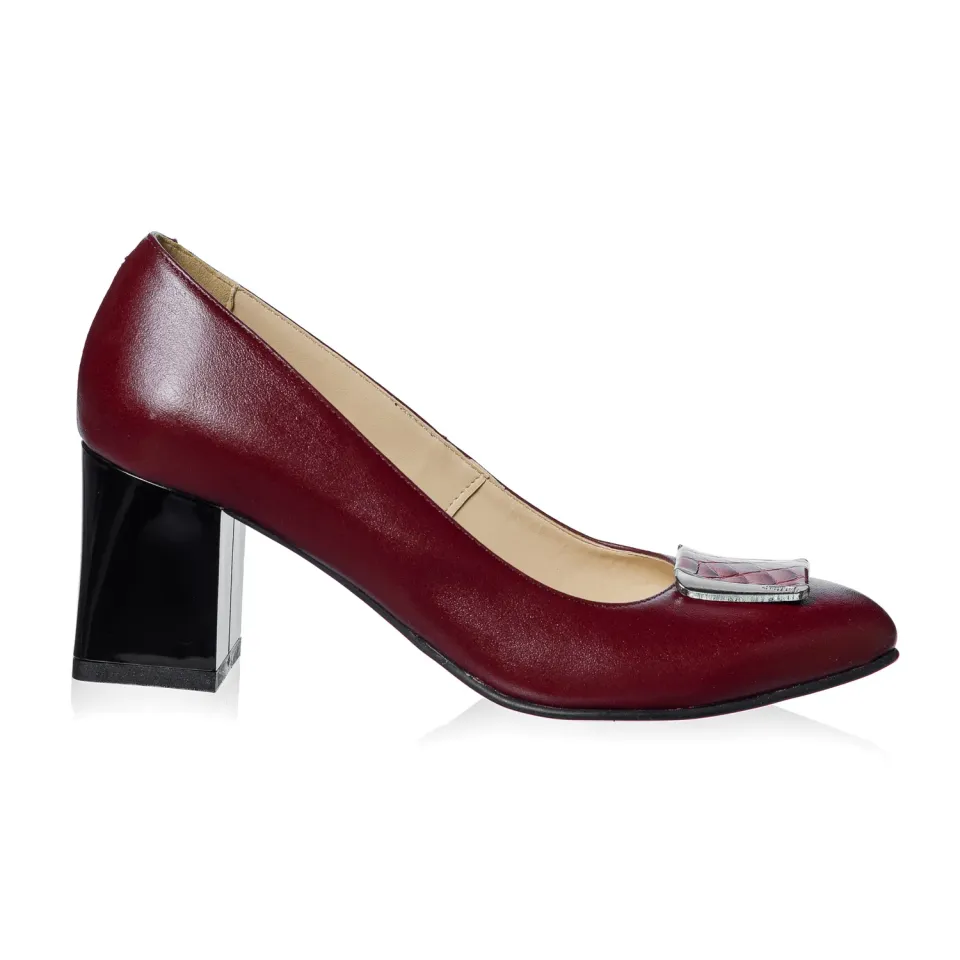 Catinca Shoes A38 B pantofi dama piele bordo box