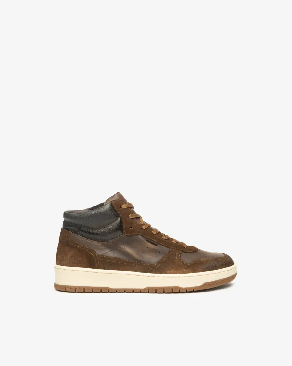 Sneakerși NeroGiardini bărbați piele high-top