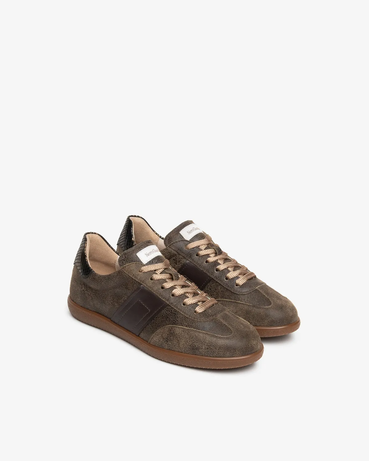 NeroGiardini sneakers dama piele vintage dunga laterala