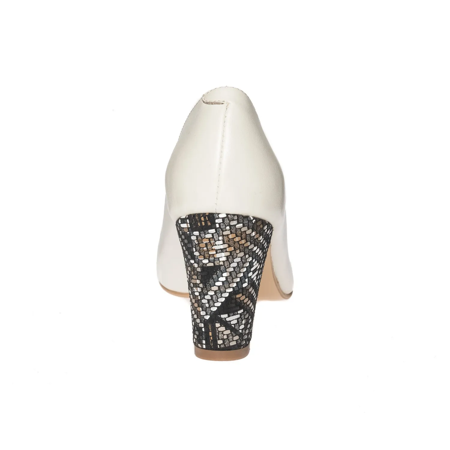 Catinca Shoes R5 BMA pantofi piele bej toc asimetric