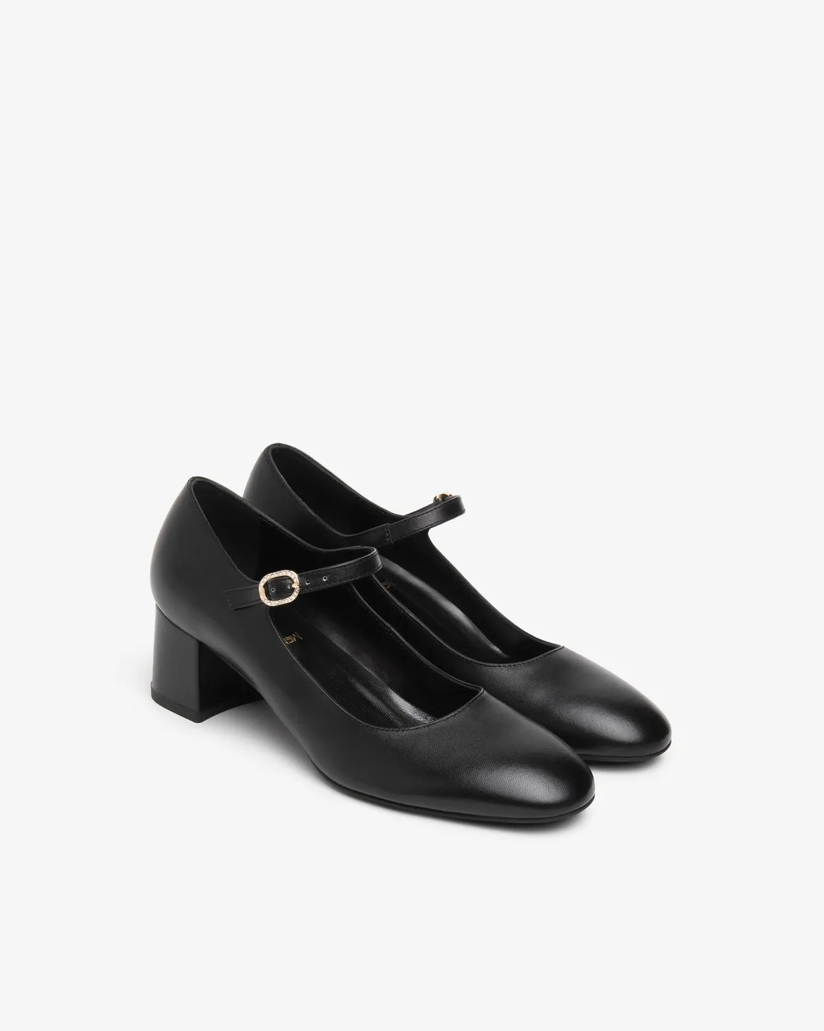 NeroGiardini pantofi Mary Jane piele toc 5 cm